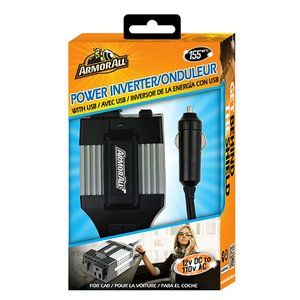 Armor All 155 Watt Power Inverter with USB (API8-0103)